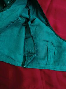 Elegant mint Green Saree with blouse