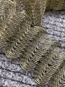 3 Meter Designer Light Gold Lace Border Sale