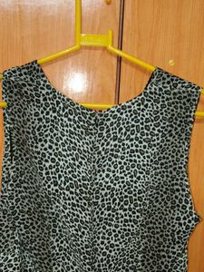 Leopard Print Ruffle Dress