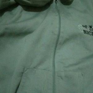 Green Zip-Up Hoodie