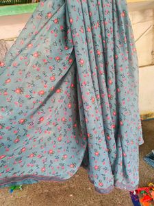 New Saree With Blouse