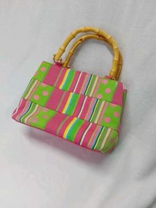 Mercer & Madison Polka Dot Bamboo Handle