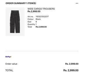 H&amp;M Wide Cargo Trousers