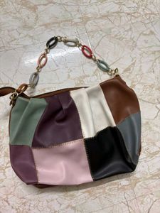 Patchwork Shoulder Bag...