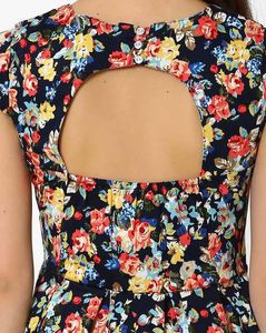 Floral Flare Pleated Dress