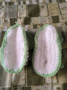 Handmade Crochet Baby Booties