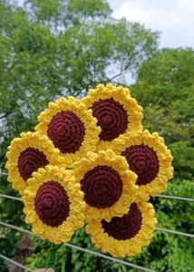 Crochet Sunflowers