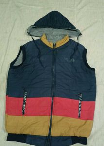 Sleeveless Hooded Jacket