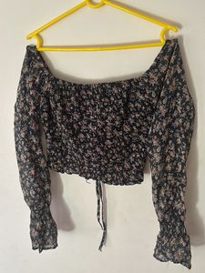 Floral Print Crop Top