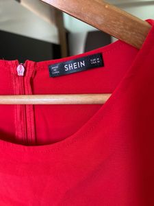 Solid Red Jumpsuit