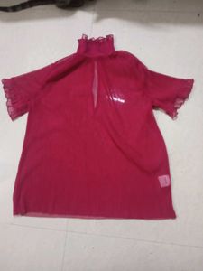 Pink Transparent Top