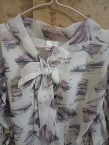 Printed White Top
