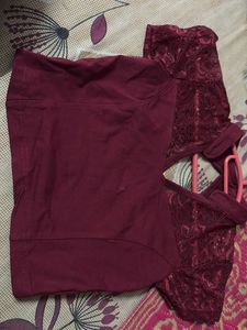 Maroon Blouse