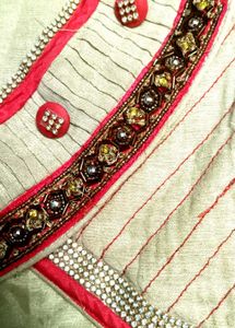 Unique And New Golden Maggam Blouse