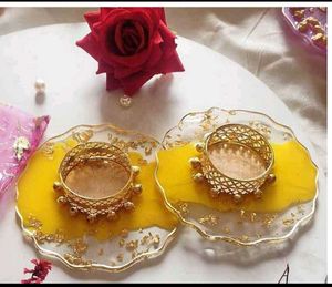 Resin Crystal Tealight Candle Holder