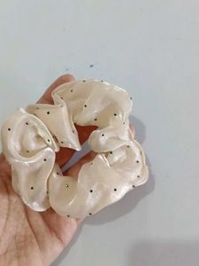 Polka Dot Hair Scrunchie