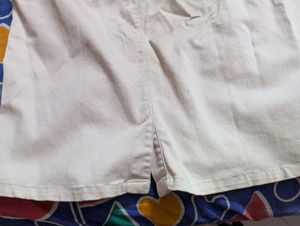 🩷🤍Twist Jeans Creamy Pink Skirt🩷🤍