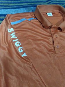 Swiggy Delivery Polo Shirt-L