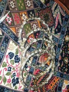 Silver Tone Bangle Bracelet Set