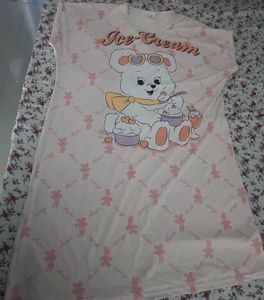 Cute Bear Ice Cream Nightgown