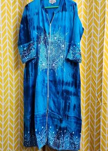 Blue Tie-Dye Kurta