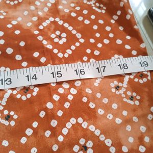 Bandhani Orange Kurti