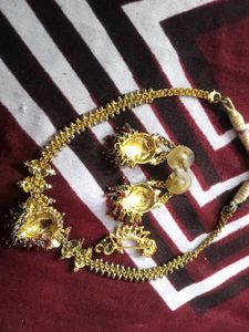 Vintage Set Of Nosepin, Earings &amp; Necklace
