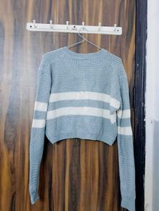 Striped Cropped Sweater