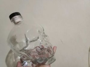 Skull Glass Bottle