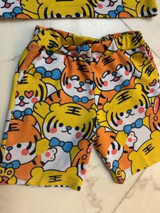 Cute Tiger Print Kids Outfit