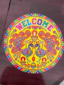 6 Welcome Navratri And Diwali Decoration Stickers