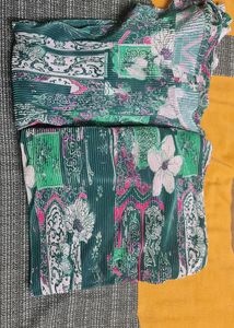 Green Floral Top &amp; Pant Set Co Ord