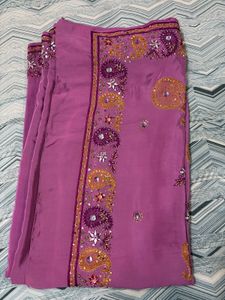 Elegant Purple Saree