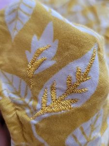 Leaf Print Yellow Top