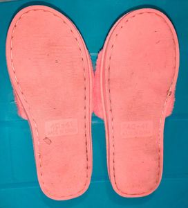 Rose Pink Soft Home Slippers