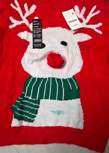 Festive Reindeer Christmas Sweater