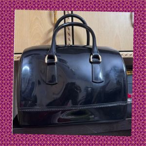 Furla Black Candy Satchel Bag