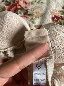 34B Lace Padded Bra – Elegant Nude