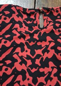 Full Sleeve Red Black Top