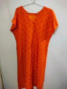 Orange Kurta Size L