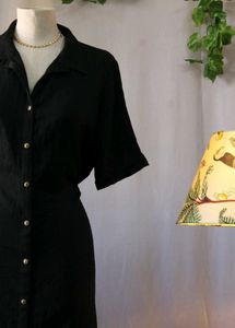 Chic Black Shirt Dress