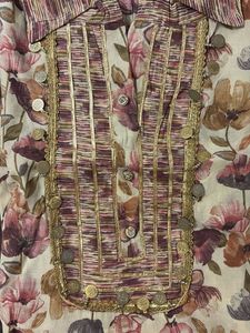 Floral Printed Co-ord Set With Work
