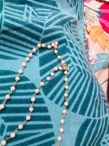 Matha Patti headpiece-Golden &amp;pearl