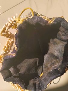 Beaded Drawstring Pouch