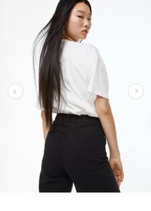 H&amp;M Black High Waist Wide Leg Jeans