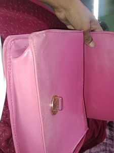 Pink Embellished Crossbody Bag