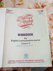 Class X English Workbook
