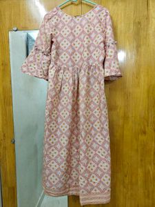 bell sleeve kurti gown