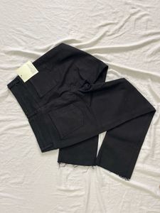 Petite Dani Black Raw Hem Jeans