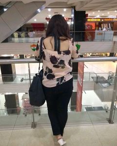 Floral Print Back Design Top